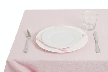 Nappe, 100% Lin, Stonewashed, Rose Clair 2