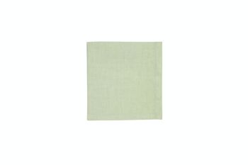 6 serviettes, 100 % lin, délavées, vert clair 2
