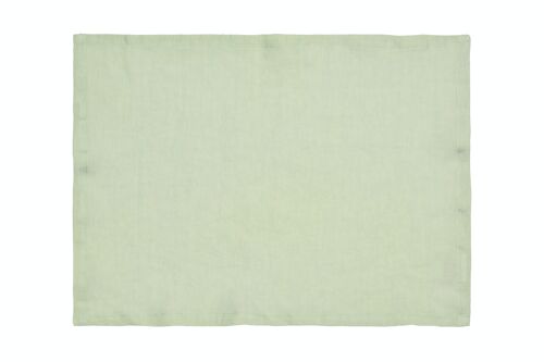 Placemats 100% Linen, Stonewashed, Light Green