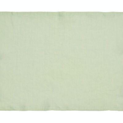 Placemats 100% Linen, Stonewashed, Light Green