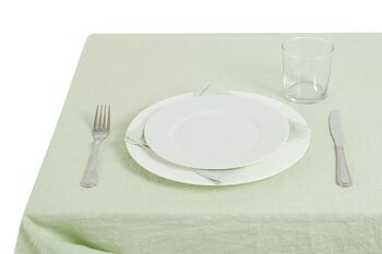 Nappe, 100% Lin, Stonewashed, Vert Clair 2