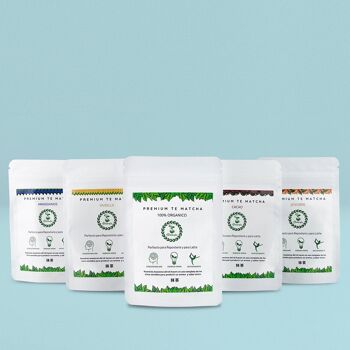 Thé Matcha Premium 100% Bio - Pack 5 Saveurs - (pour 3 mois) 2