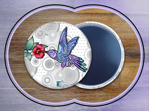 Magnets de frigo - Amis colibris BLEU