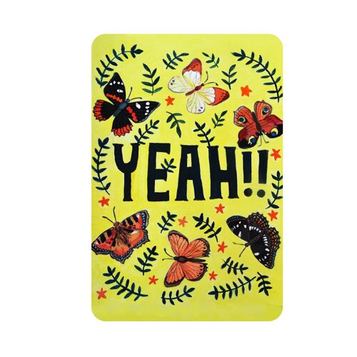 Duurzame Vlinder A6 Kaarten | Hippe Felicitatie Ansichtkaarten | Kleurige Kunst Wenskaarten voor volwassenen