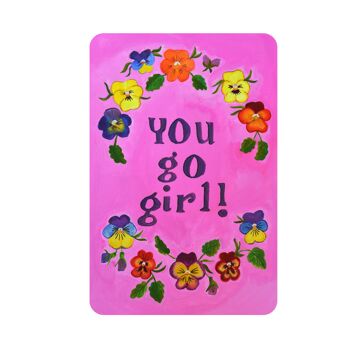Cartes Hip A6 durables | Cartes Postales Hip Girls | Cartes de vœux colorées pour adultes 1