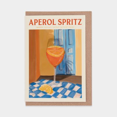 Tarjeta de felicitación Aperol Spritz
