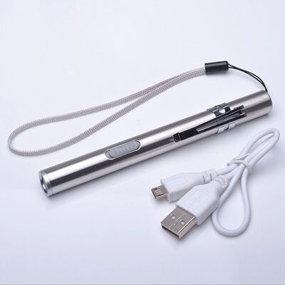 Mini linterna Led con luz de luna, interfaz de carga USB, linterna portátil de largo alcance