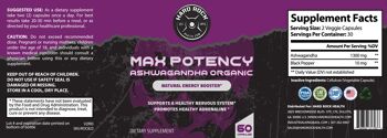 Max Potency Organic Ashwagandha - Booster d'énergie naturel 2
