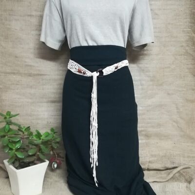 Hemp jersey maxi skirt.