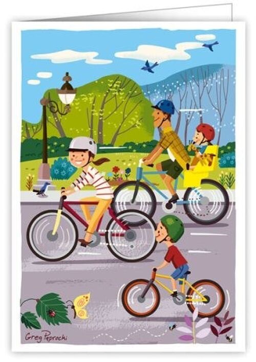 Family on a bicycle tour (SKU: 0665)