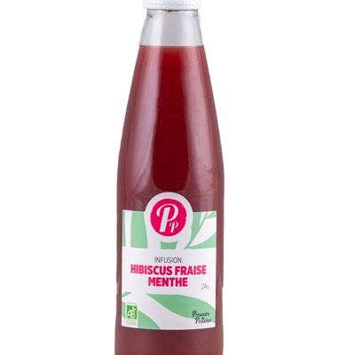 Organic Hibiscus Strawberry Mint Infusion - 24cl