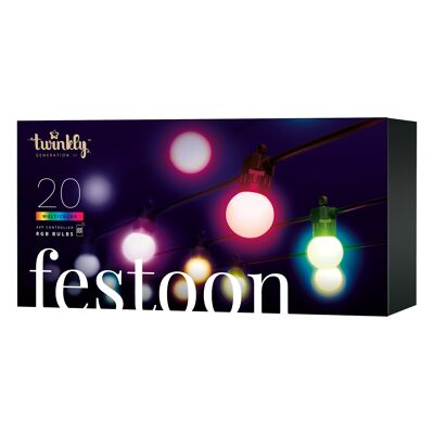 Festoon (edición multicolor) - 20 LED - Europa (tipo F)