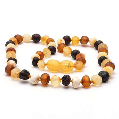 Baroque amber teething necklace 26