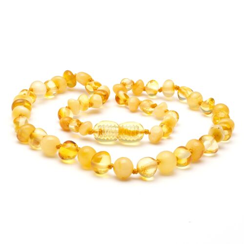 Baroque amber teething necklace 30