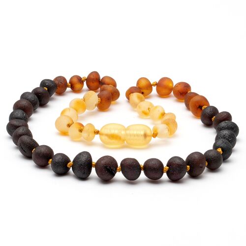 Baroque amber teething necklace 54