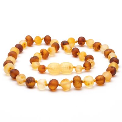 Baroque amber teething necklace 53