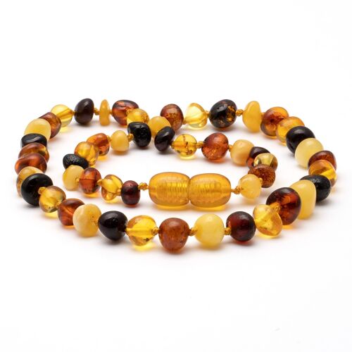 Baroque amber teething necklace 27