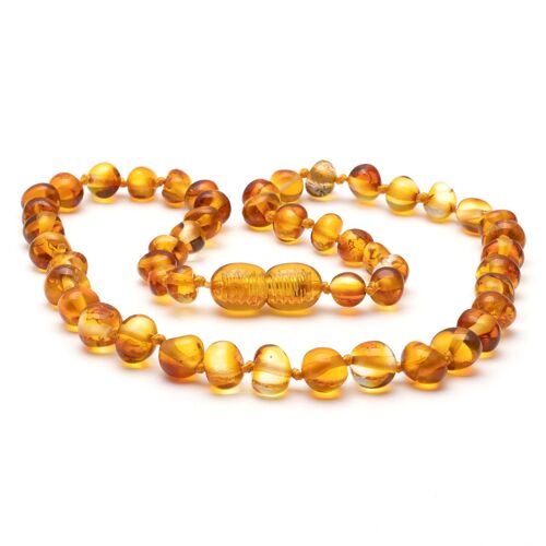 Baroque amber teething necklace 29
