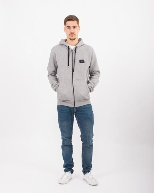 Zip Jacket Basic Blend Grey