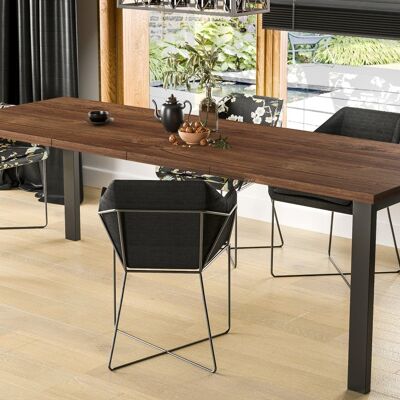 Herrere Uitschuifbare Eettafel Stirling eiken 80-170 x 80 cm