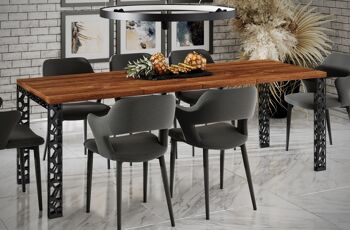 Prenouvellon Table à manger extensible Chêne Stirling 130-220 x 80 cm 1