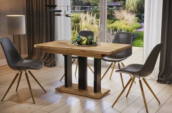 Table à manger extensible Amplier Craft chêne 130-210 x 80 cm 2