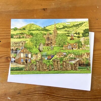 Wiltshire Greeting Card( Montage design)