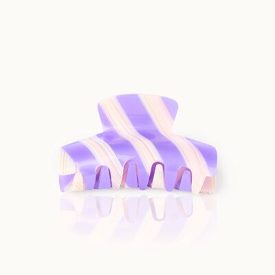 Hair clip Stripes Purple Lines