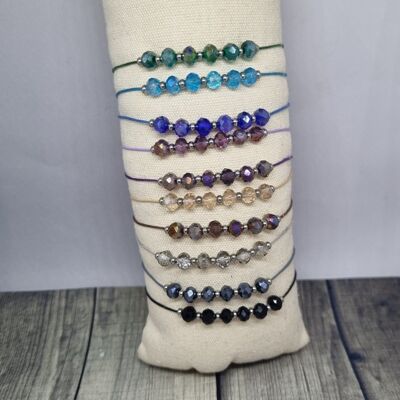 Sliding link bead bracelet