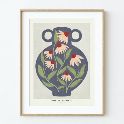 "Vase with Daisies" Art Print - Various Sizes