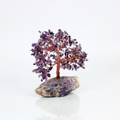 Amethyst Crystal Tree - 500 Beads & Cluster Base