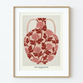 ART PRINT "vase avec roses oranges" -différentes tailles 3