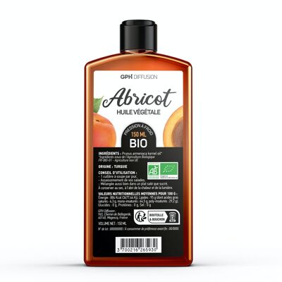 Huile d'Abricot Biologique - 150 ml
