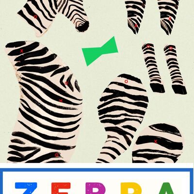 Zebra Cut and Make Puppet divertente attività di creazione per bambini