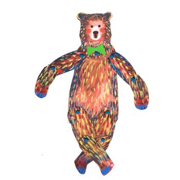 Grizzly Bear Cut and Make Puppet, activité de création amusante pour les enfants 3