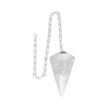 Pendule Quartz Blanc Facette 1