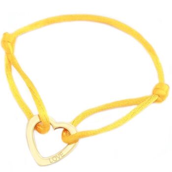Bracelet sweet love jaune 1