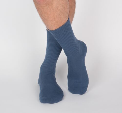 Chaussettes bouclette - Bleu De Nîmes