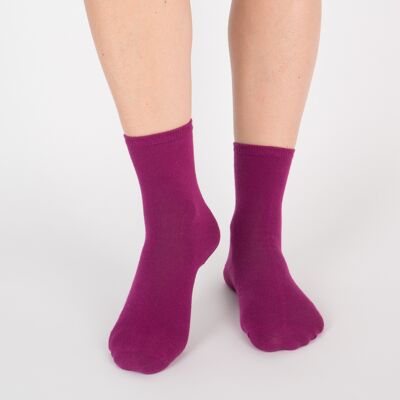 Short socks - Aubergine