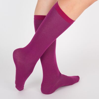 Chaussettes De Ville - Aubergine