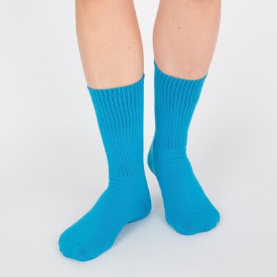 Bouclé socks - Gitanes blue