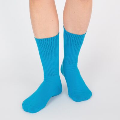 Bouclé-Socken - Gitanes blau