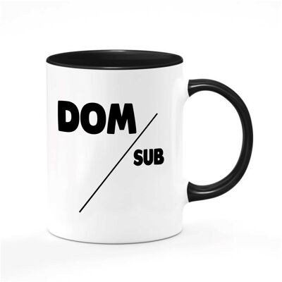 Tazza maleducata - Idee regalo per adulti BDSM - Dom / Sub NERO - TAZZA - 509