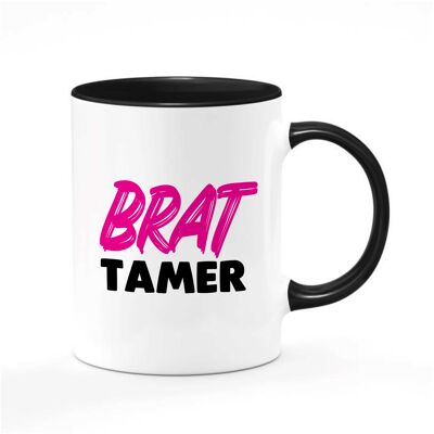 Rude Mug -Idées de cadeaux pour adultes BDSM - Cadeaux coquins pour lui et elle Brat Tamer BLACK - MUG - 510