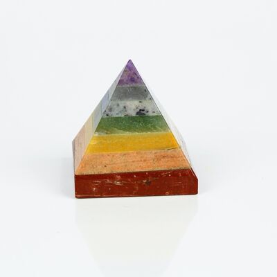 Pyramide de cristal aux 7 chakras