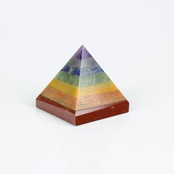 Pyramide de cristal aux 7 chakras 2