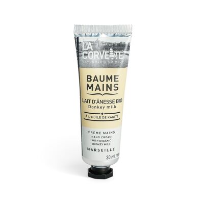 Crème mains au lait d’ânesse bio 30ml