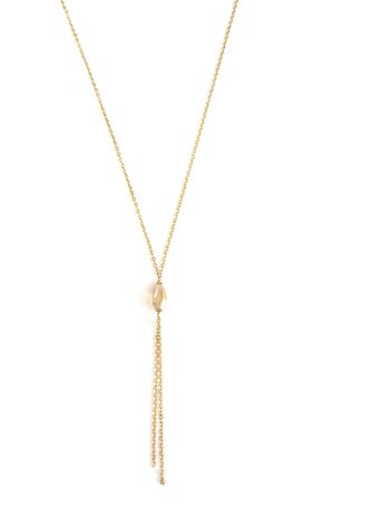 Collier court en or avec cristal Golden Shadow 2