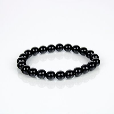 Bracelet en cristal d'obsidienne noire