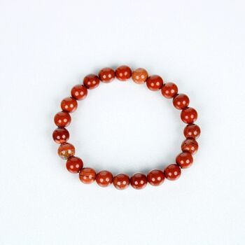 Bracelet en cristal de jaspe rouge 1